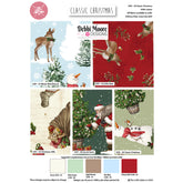 Craft Cotton Co. 100% Cotton Classic Christmas By Debbi Moore (45x 55cm) Fat Quarter For Crafting, Patchwork, Home Décor, Kid's Craft